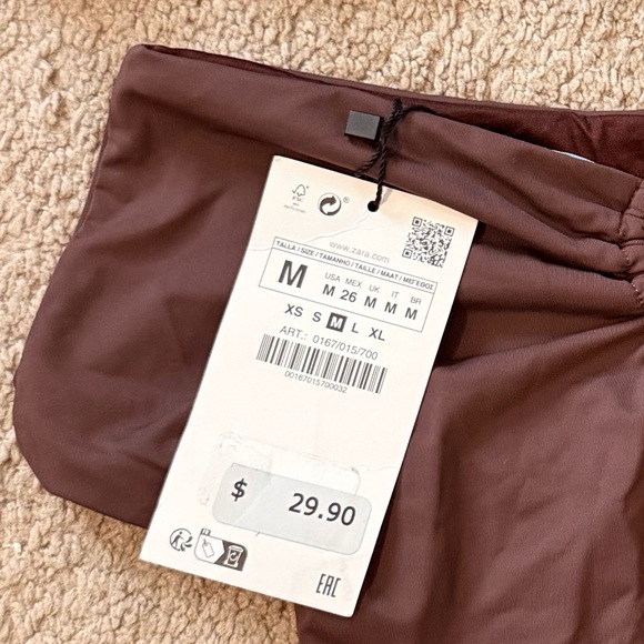 Zara Other - Zara Chocolate Bikini Set (Top size Large, Bottom size medium)